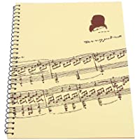 Bnineteenteam Libro de Papel del manuscrito Musical- 50 páginas en Blanco Cuaderno de partituras para músicos Papel del…